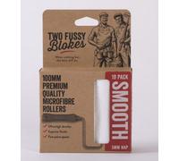 Two Fussy Blokes 4 Inch Microfibre Paint Roller Sleeves - 5mm Nap for Smooth Finish - Ideal for Water-Based Paint, Doors, Trim, Cabinets & Furniture - Spray-like finish [10 Pack]