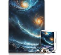 Two Galaxies Collide 1000 Piece Puzzle For Adults Play And Learn Smart Activity Unique Heartfelt Celebration Gift Size 38x52cm