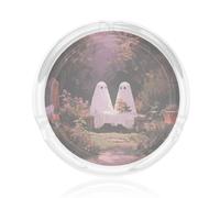 Two Ghosts Getting Married In A Garden Glass Ashtray For Cigarettes Ash Trays Case For Home Office Decor