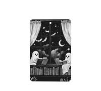 Two Ghosts Reading Books Library Window Car Air Fresheners 4 Pcs Hanging Scented Cards Fragrance Scented Cards For Car Aromatherapy Tablets