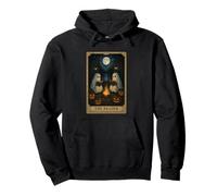 Two Ghosts Reading Cozy Campfire Tarot The Reader Halloween Pullover Hoodie
