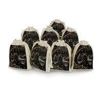 Two Glasses of Champagne Bunches Pocket Cotton And Hemp with Drawstring 8 Pieces Reusable Gift Bags Jewelry Pouch for Wedding DIY Craft Party (4.9 X 6.7 Inch)