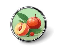 Two Golden Retrievers Lapel Pin Fashion Brooch Pin Cute Button Badges Round Button Pins Enamel Pins Metal Pinback for Hat Shirt Clothing Bags Decoration, Circular, Aluminum, no gemstone