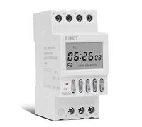 Two Groups Output Separate Control 7 Days Weekly Programmable 2 Channels Timer Switch Time Min. 1 Second Interval Clock Din Rail(220V)