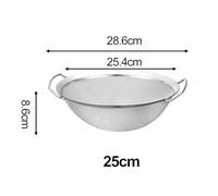 Two-Handle Stainless Steel Sieve With Fine Mesh For Removing Lumps From Flour Sugar And Other Dry Goods(25cm)