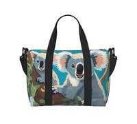 Two Happy Koalas Prints Handbag Crossbody Travel Bag Comfortable Lightweight and Waterproof Suitable for Travel and Everyday Use.