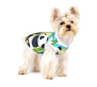 Two happy pandas Small Cotton Dog Vest M - Breathable, Comfortable, Stylish Apparel for Pets
