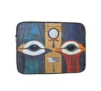 Two-Headed Bird Pattern Patterned Laptop Case - 15 inch Slim and Portable, Suitable for Office Travel and Commute