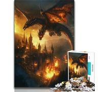 Two-headed Dragon 1000 Piece Jigsaw Puzzle for Adults Teens,Stress Reliever Difficult Challenge Deal As Gifts for The Whole Family 50x75cm