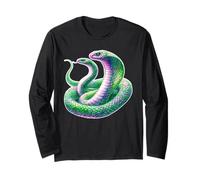 Two-Headed King Cobra Snake Serpent Long Sleeve T-Shirt