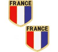 Two heart-shaped badge brooches of the British flag can be worn on jackets, suits, and hats, 2.5cm/2.2cm, Alloy Steel, no gemstone