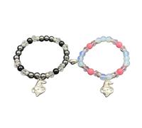Two Hearts Couple Magnet Bracelet Spider Charm Matching Wrist Rope Jewelry Halloween Party Costume Accessories Closure Bracelet
