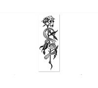 Two Herbal Stickers, Snake Rose Flower Juice Semi-Permanent, Waterproof and Long Lasting,Tattoo Sticker Fake Tattoos