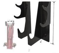 Two Hook Wall Mount Bracket for Jack Storage in Commercial Garages and DIY Home Workshop Applications (Black)