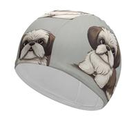Two Horses in The Sky High Elasticity Swimming Caps Adult Non-Slip Waterproof Swim Caps Long Hair Swimmings Hat Women Swims Hat