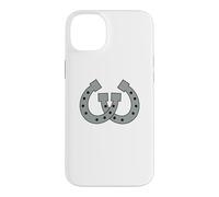 Two Horseshoes Lucky Western Country Equestrian Des Case for iPhone 14 Plus