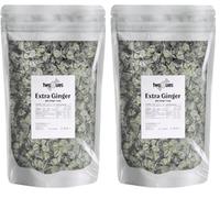 Two Hues Extra Strong Ginger | HALAL | Vegetarian | Gluten FREE | Ginger Candy | Hard Candy | Juice Ginger | Hard Ginger Sweets | 1kg Pack | Pack of 2 - Extra Ginger