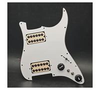 Two Humbucker Coil Splitting Pickguard HH Guitar Pickguard Electric Guitar Pickguard Loaded Prewired Scratchplate (Color : Yellow Pickup)
