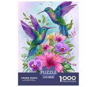 Two Hummingbirds Jigsaw Puzzles for Adults Animal Puzzle Game 1000 Jigsaws Educational Games Home Decoration Gifts 38x26cm/1000pcs