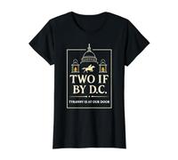 Two If By DC | No Kings | Anti Tyranny Political Protest Value Graphic T-Shirt