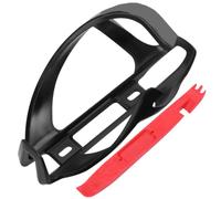 Two in One Water Bottle Holder Tyre Spoon Set for Cycling | PC Build, Lightweight Simple Design, Stable on Rough Roads, Black or Red Finish, Fits Most Bikes