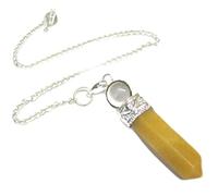 Two In One Yellow Jasper Pointer Pendant crystal Healing Gift Fashion Accessory Meditation Wellness Positive Energy Metaphysical handcrafted