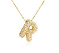 Two Initial Necklaces for Women, 14K Gold Plated Tiny Small Letter G Initial C Disc Pendant Necklace Jewelry Gifts for Women Teen Mothers Day Valentines Gifts for Her Female