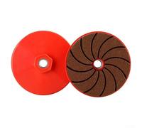 Two integrated grinding discs with 50/100/200 grit for polishing and trimming on ferrous metals, stainless steel, wood, and plastic, suitable for various angle grinders (100#)