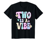 Two is a Vibe Girl Gifts 2nd Birthday 2 Year Old T-Shirt
