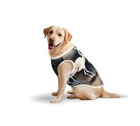 Two Japanese Cranes Flying Traditional Paintingprint Medium Large Pets Vest Breathable Cozy Home Party Sleeveless Tank Top T-Shirt