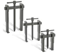 Two Jaw Gear Bearing Puller Ultra Thin Claws 3‘’ 4‘’ 6‘’ 20-85mm, 2 Arms Twin Legs Gear Puller Extractor Removal Hand Tool Kit for Wheel, Motorcycle, Car, Auto 1-3 Tons