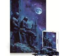Two Knight in The Night Puzzles for Adults 1000 Puzzles Analytical Skill Leisure Escape Tight Join Seasonal Gift (50x75cm)