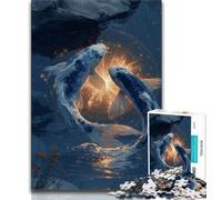 Two Koi Fish JigsawPuzzle 1000 Pieces for Teenagers,Educational Games Home Decoration Deal As Gifts for The Whole Family (38x26cm)