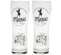 Two Kozel Half Pint Glasses CE Marked (2 Glasses)
