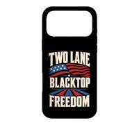 Two Lane Blacktop Freedom Flag Patriotic Road Case for iPhone 17 Pro Max