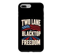 Two Lane Blacktop Freedom Flag Patriotic Road Case for iPhone 7 Plus/8 Plus