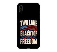 Two Lane Blacktop Freedom Flag Patriotic Road Case for iPhone XS Max
