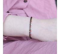Two layer Black Beaded Plain Unisex Mangalsutra Bracelet The Colourful Aura Black One Size