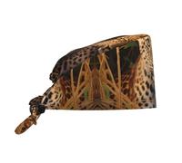 Two Leopard Brothers Pattern Work hat - Super Sweat-Absorbent and Quick-Drying Fabric + Adjustable Design