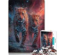 Two Leopards Jigsaw Puzzles for Teenagers 1000 Jigsaws,Learning Educational Toys Family Games Unique Birthday And Gifts (50x75cm)