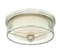 Two-Light Flush Mount Ceiling Light Glenford Wagon Wheel