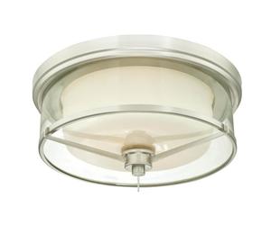 Two-Light Flush Mount Ceiling Light Glenford Wagon Wheel
