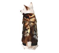 Two Lions Dog Hoodie - Soft & Breathable Pet Clothes for Small to Large Dogs, Stylish and Comfortable Dog Clothes