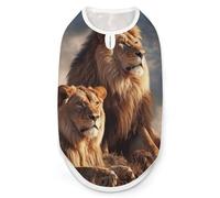 Two Lions Dog Shirt Quick Dry Breathable Pet T-Shirt Soft Stretchy Sleeveless Vest Dog Apparel M