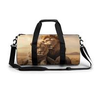 Two Lions Gym Bag Travel Duffel for Men Women