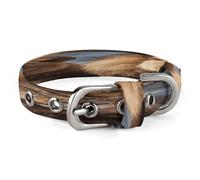 Two Lions Pet Collar Oxford Adjustable Safety Dog Collars Cute Outdoor Training Pet Collars Easy Clean Floral Print Puppy Collar for City Pet Owners