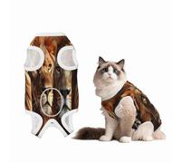 Two Lions Recovery Suit for Dogs Cats After Surgery,Pet Recovery Shirt, Dog Onesies Pet Surgery Recovery Suit