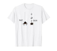 Two Little Spiders Dude?! Hiccups Funny Webbing Design T-Shirt