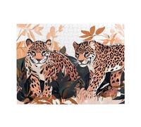Two Little Tigers Wooden Puzzle 500 Piece Jigsaw Puzzle for Adults Challenging Puzzle for Game Size 15"x20.4"