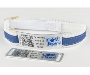 Two Lost Paws QR Code Smart Cat Collar Tags | Free Microchip Registration Included | No Monthly Subscription Fee | Create a Digital Portfolio for Your Pet | Alerts Sent If Lost and Then Found